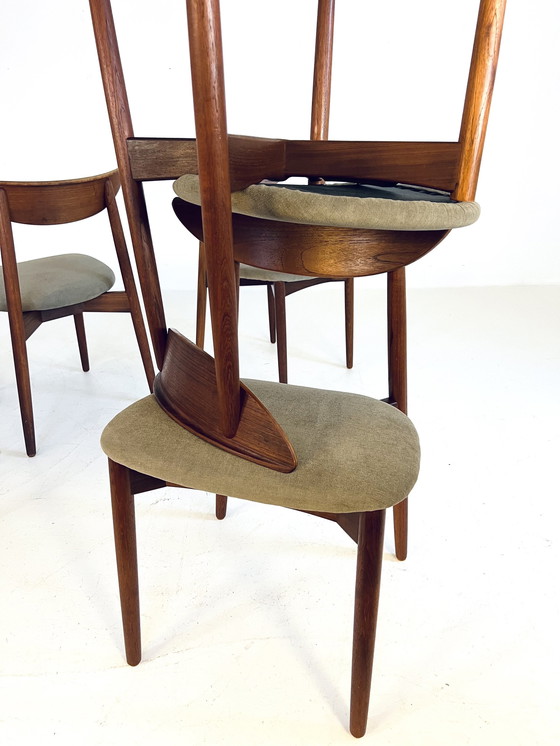 Image 1 of 6X Restored Harry Østergaard Dining Chairs '60s