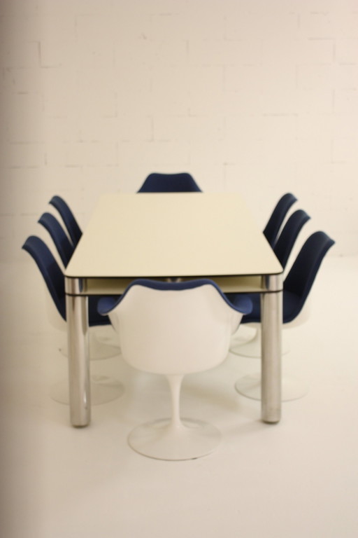 Maestro Dining Table Joe Colombo Zanotta White