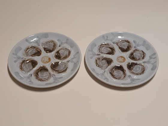 Image 1 of Set Of 2 Oyster Plates