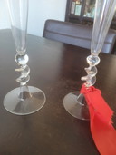 Set of New Champagne Glasses 42 cm High
