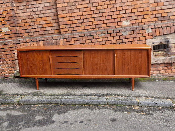 Image 1 of Axel Christensen Aco Møbler Teak Sideboard Danish Mid - Century Design Chest of Drawers Credenza 60s Vintage Retro 60S