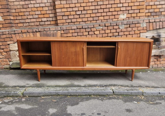 Image 1 of Axel Christensen Aco Møbler Teak Sideboard Danish Mid - Century Design Chest of Drawers Credenza 60s Vintage Retro 60S