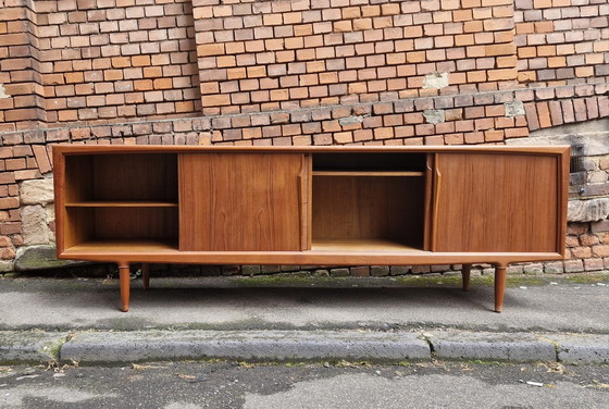 Image 1 of Axel Christensen Aco Møbler Teak Sideboard Danish Mid - Century Design Chest of Drawers Credenza 60s Vintage Retro 60S