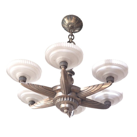 Image 1 of Vintage chandelier by Petitot, 1920