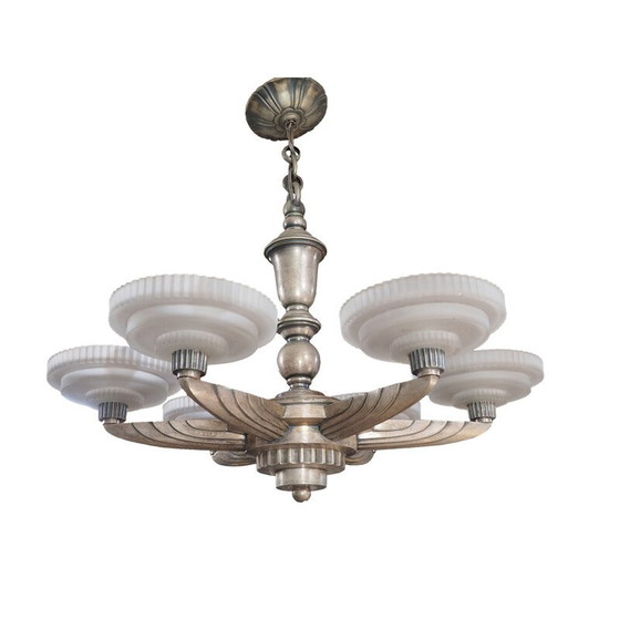 Image 1 of Vintage chandelier by Petitot, 1920