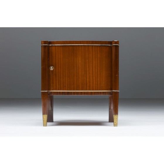 Image 1 of Comodino marrone vintage di De Coene, Belgio, anni '60