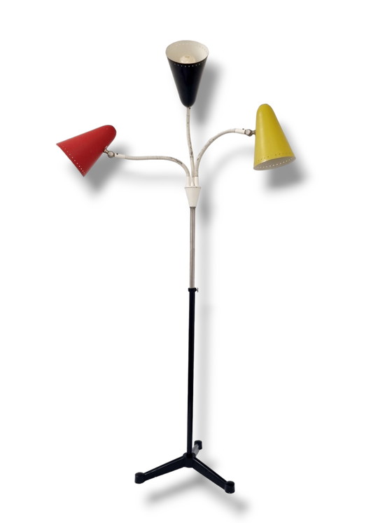 Image 1 of Hala Lampadaire Mid Century par Busquet