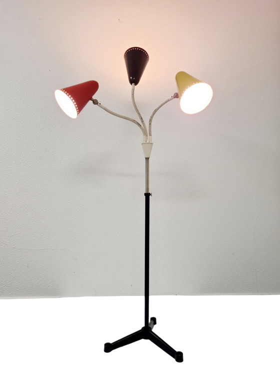 Image 1 of Hala Lampadaire Mid Century par Busquet