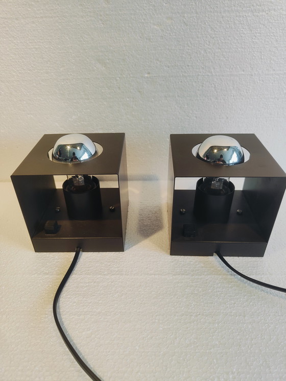 Image 1 of 2x Philips Nws-65 Cube table/wall lamp