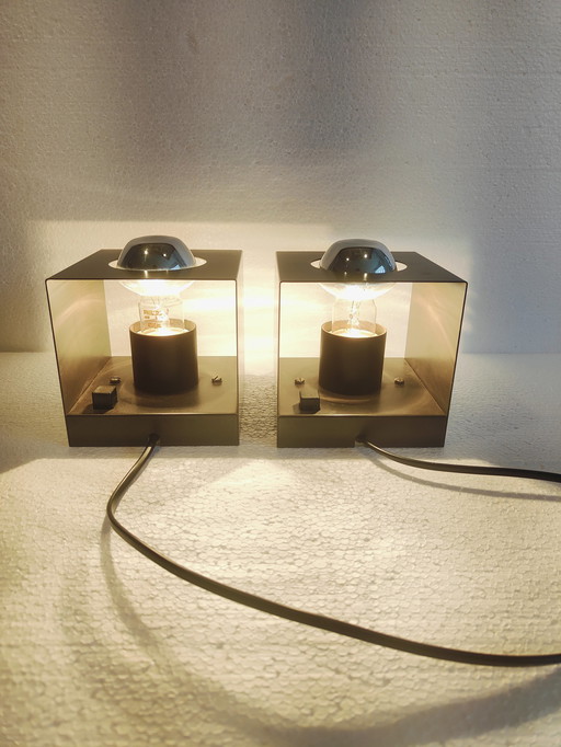 2x Philips Nws-65 Cube table/wall lamp