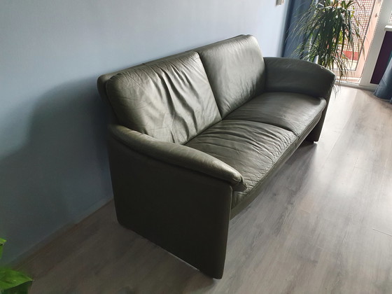 Image 1 of Leolux Bora Bora 1 and 2.5 seater sofa (olive green)