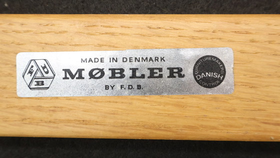 Image 1 of Ensemble de 4 chaises de salle à manger vintage F.D.B Møbler