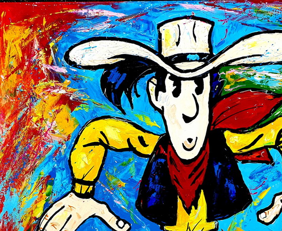 Image 1 of Jovan Srijemac - Lucky Luke dans la tempête de couleurs