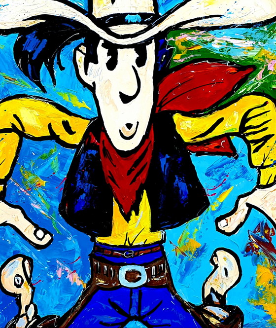 Image 1 of Jovan Srijemac - Lucky Luke dans la tempête de couleurs