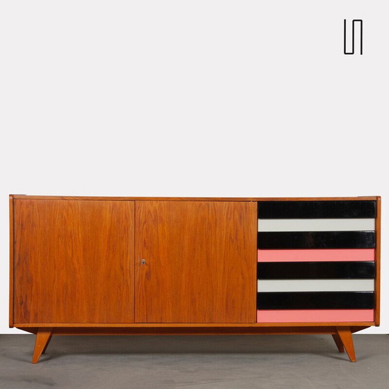 Image 1 of Vintage wooden sideboard model U-460 by Jiroutek for Interier Praha, Czechoslovakia 1960