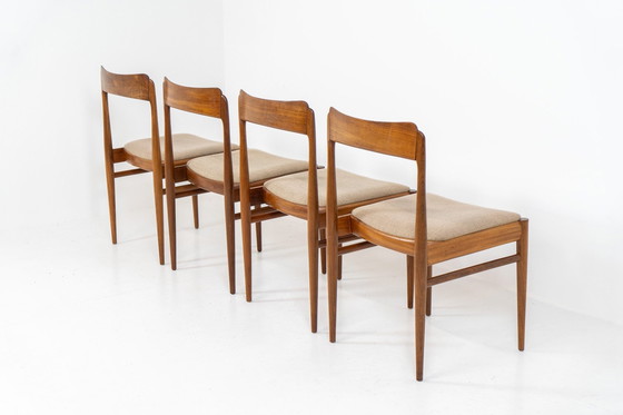 Image 1 of Set Of 4 Danish Dining Chairs In Rosewood 