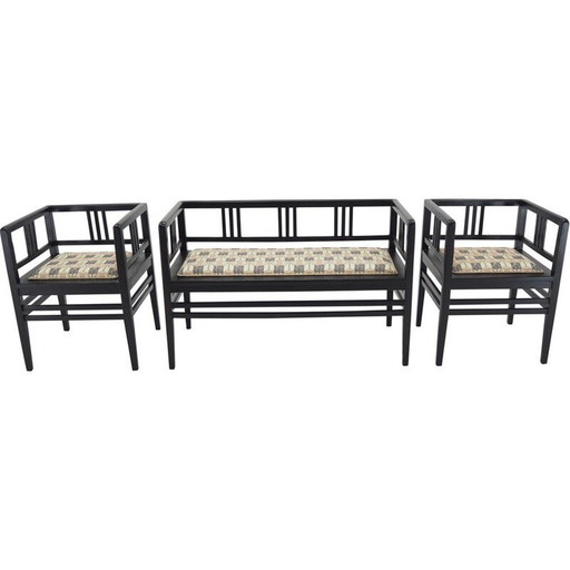 Vintage twin art nouveau sofa, Austria 1890