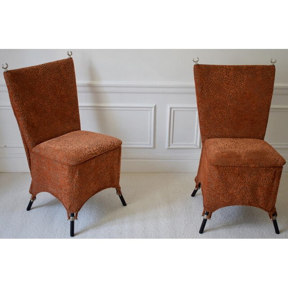 Image 1 of Pair of vintage "Day and Night" chairs by Elizabteh Garouste and Mattia Bonetti for BGH, 1991