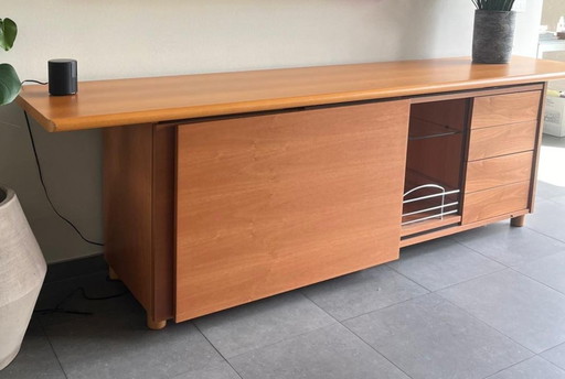 Verardo Sideboard In Cherry With Built-in Bar Element