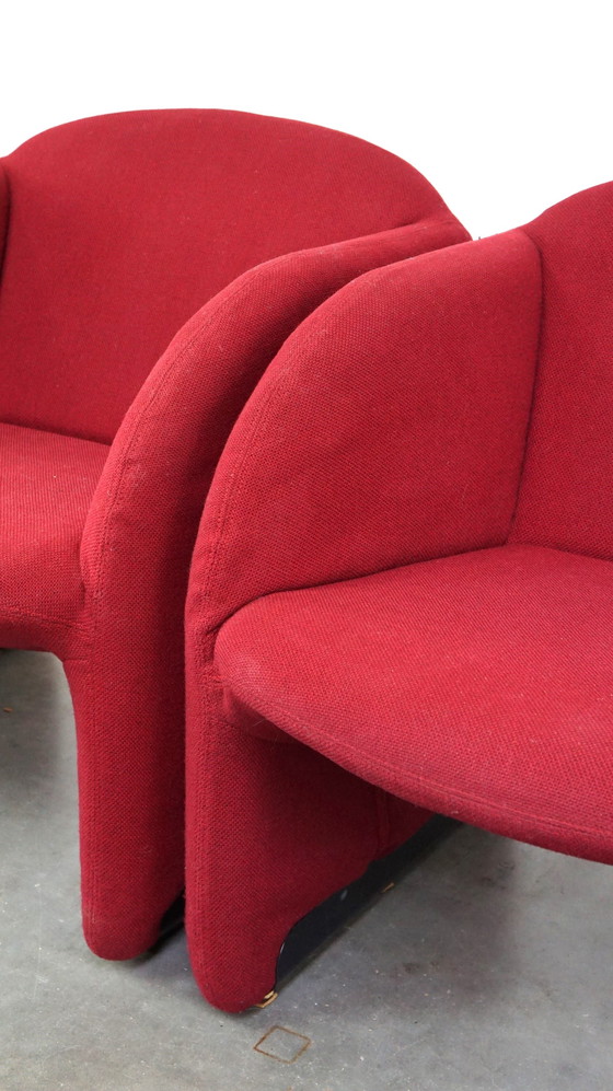 Image 1 of 2 x fauteuil design vintage rouge Artifort, modèle BEN