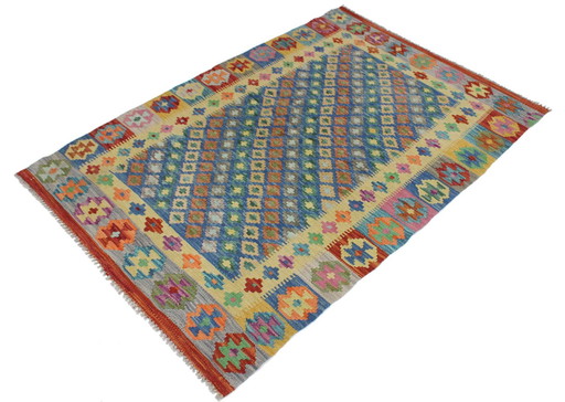 Original Old Style Kelim Afghan 153 X 101 Cm Top Condition