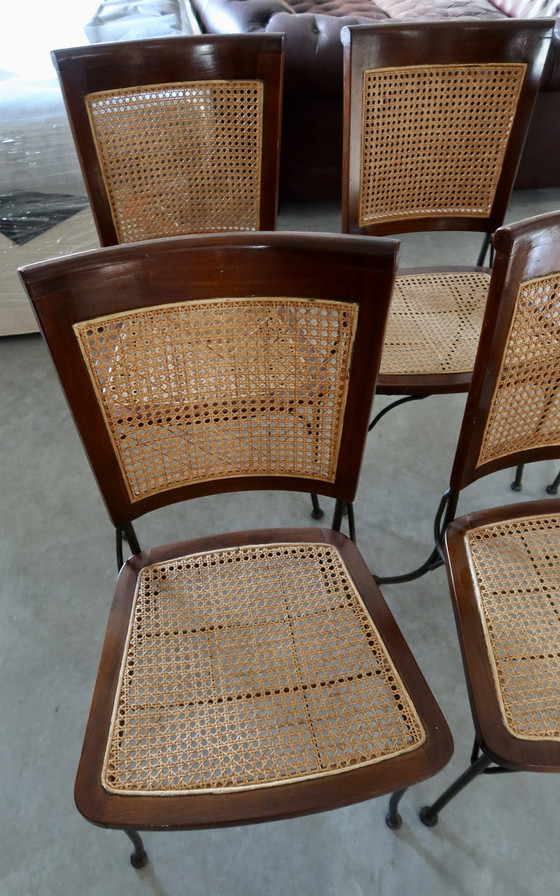 Image 1 of 6x rattan chairs by grange