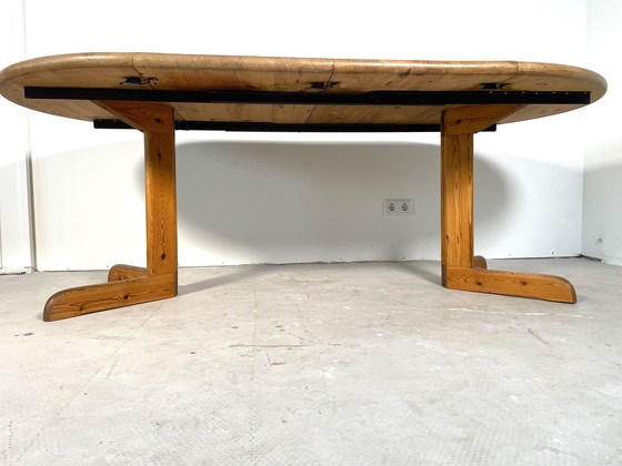 Image 1 of Extendable Pine Dining Table With Two Extensions