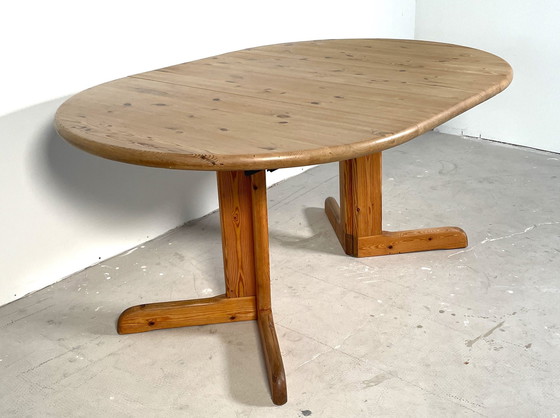 Image 1 of Extendable Pine Dining Table With Two Extensions