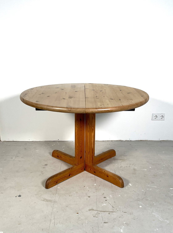 Image 1 of Extendable Pine Dining Table With Two Extensions