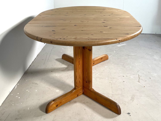 Image 1 of Extendable Pine Dining Table With Two Extensions