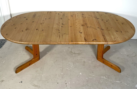 Image 1 of Extendable Pine Dining Table With Two Extensions