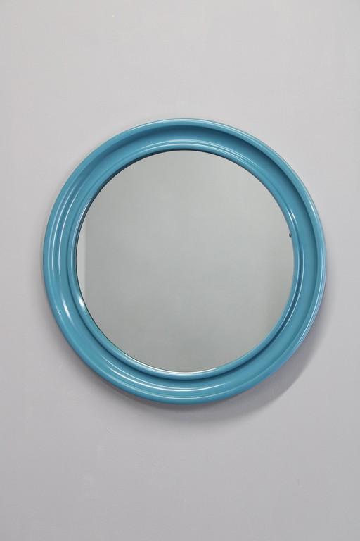 1970s Round Mirror, Italy