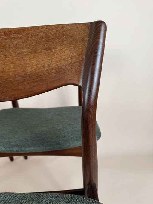 Set Of 4 Mid-Century Danish Dining Chairs – Freshly Reupholstered