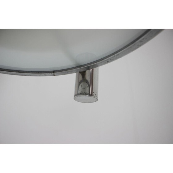 Image 1 of Lampadario vintage in metallo e vetro, Cecoslovacchia 1940