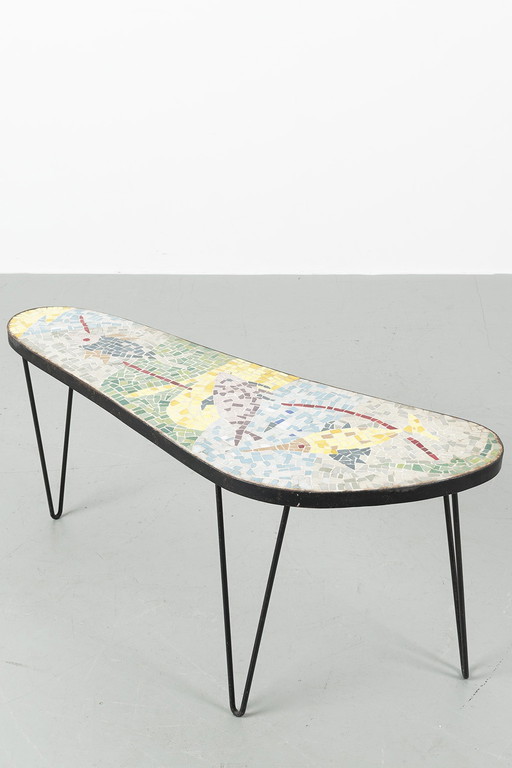 Freeform mosaic coffee table