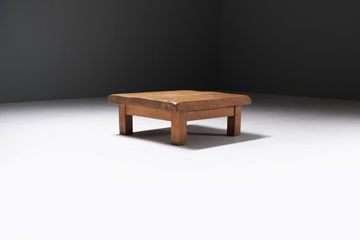 Stunning wooden Coffee table style brutalist / wabi sabi / japandi - France