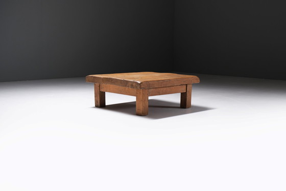 Image 1 of Stunning wooden Coffee table style brutalist / wabi sabi / japandi - France