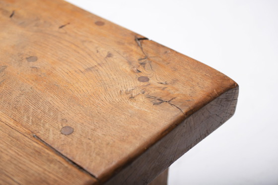 Image 1 of Stunning wooden Coffee table style brutalist / wabi sabi / japandi - France