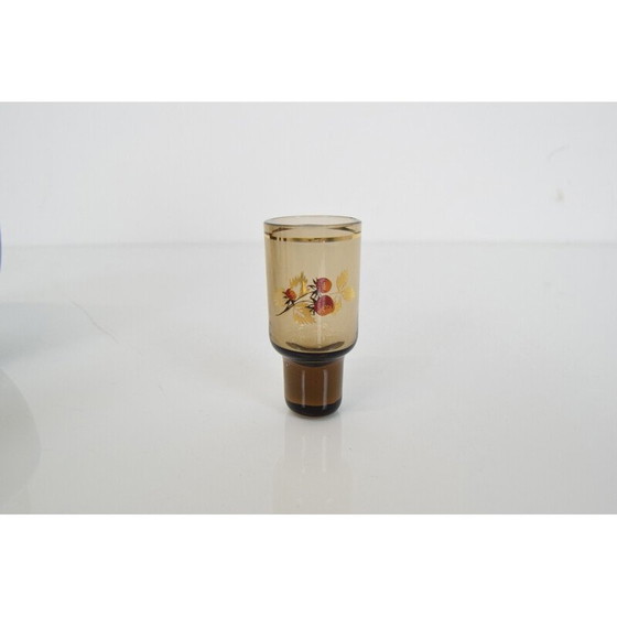 Image 1 of Vintage metal and glass container, Czechoslovakia 1950s