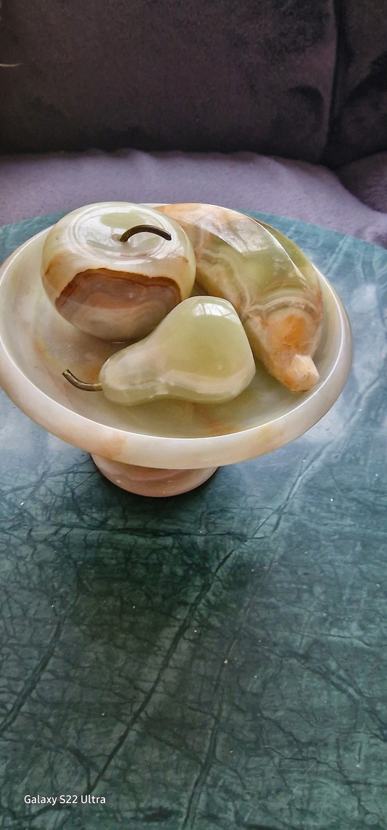 Image 1 of Onyx marble fruit bowl