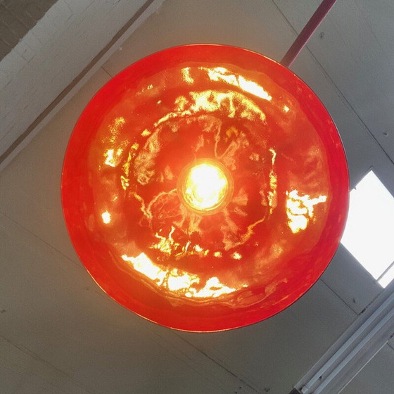 Image 1 of Vintage arc floor lamp in steel and fiberglass, Italy 1970