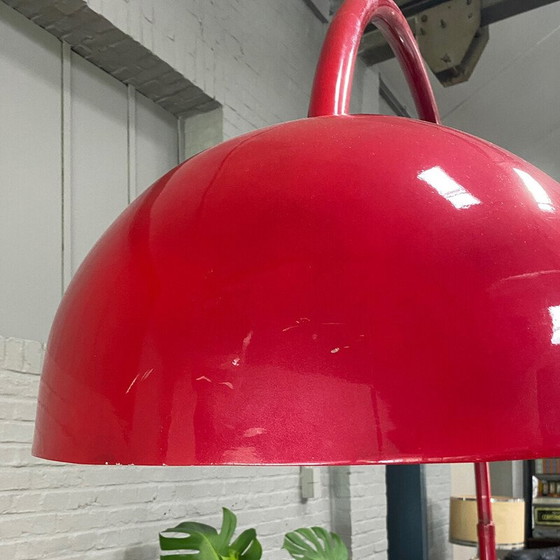 Image 1 of Vintage arc floor lamp in steel and fiberglass, Italy 1970