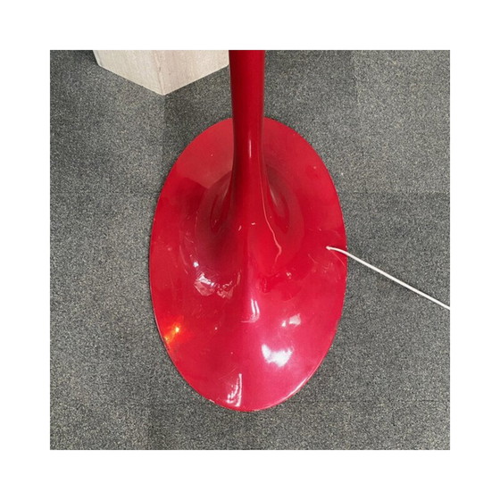 Image 1 of Vintage arc floor lamp in steel and fiberglass, Italy 1970