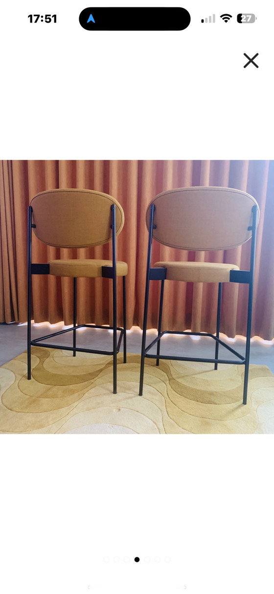 Image 1 of 2x Verpan bar stools