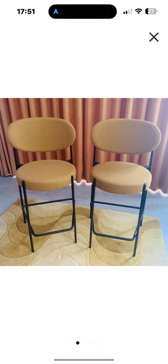 Image 1 of 2x Verpan bar stools