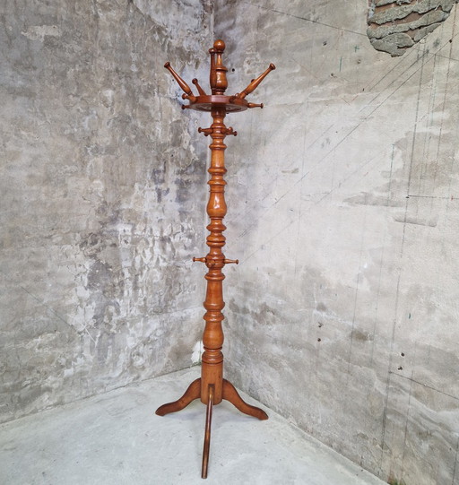 Classic Coat Rack Wooden Standing Coat Rack