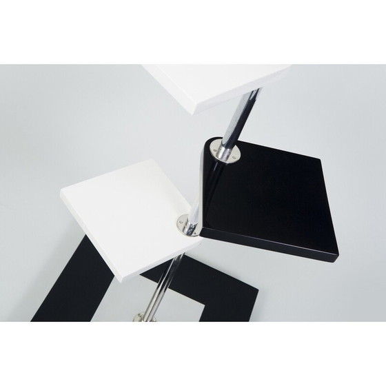 Image 1 of Piedistallo per fiori vintage Bauhaus in cromo e acciaio di Robert Slezák, Cecoslovacchia 1930