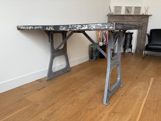 Image 1 of Industrial Dining Table Or Desk