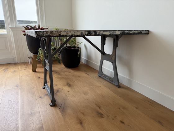 Image 1 of Industrial Dining Table Or Desk