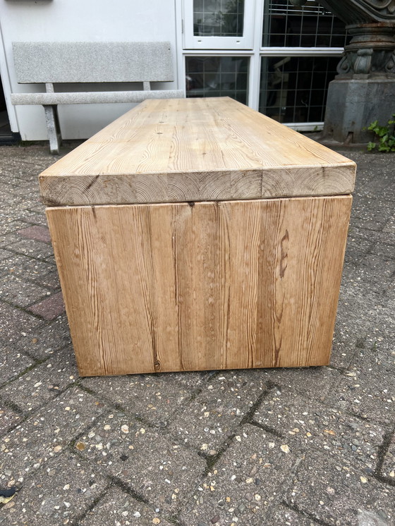 Image 1 of Pine 70s bench / table